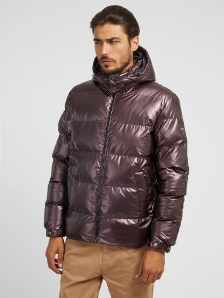 Ghiciți Pufă Cu Aspect De Metal Din Aur Roz