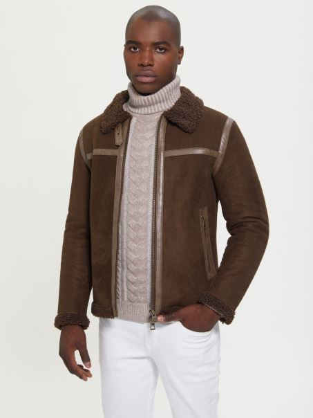 Jachetă Din Faux Shearling Maro Guess