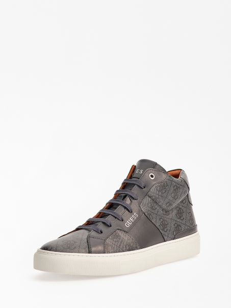 Adidasi Negri Ravenna 4g Logo-uri înalți Guess