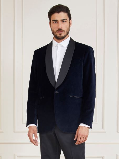 Blazer Smocking Marciano Guess Albastru