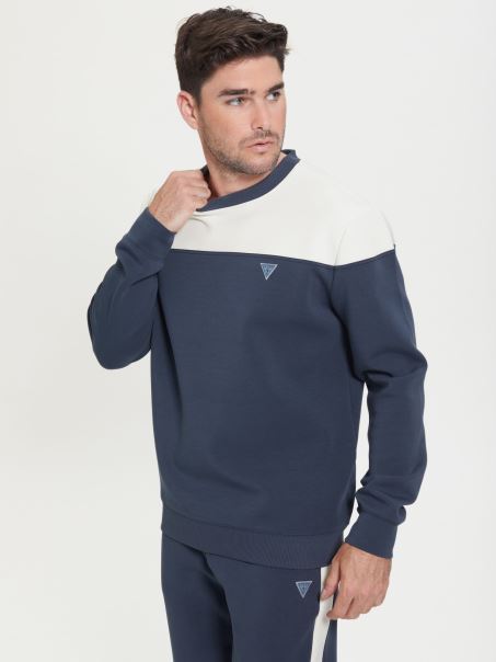 Hanorac Albastru Cu Logo Guess Scuba Spate