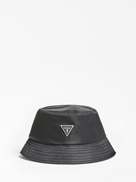 Pălărie Inteligentă Neagră Guess Certosa Nylon