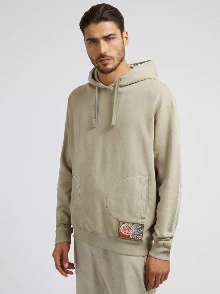 Hanorac Guess Cu Imprimeu Pe Spate Gri