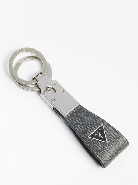 Breloc Cu Logo Guess Vezzola Negru 4g