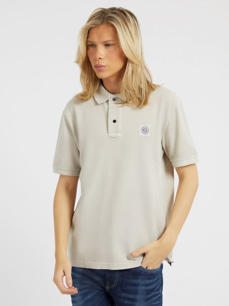 Tricou Polo Clasic Gri Guess