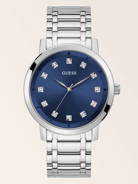 Ceas Analogic Guess Cu Cristal Negru
