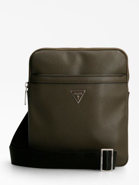 Certosa Saffiano Mini Geantă Crossbody Gri Guess