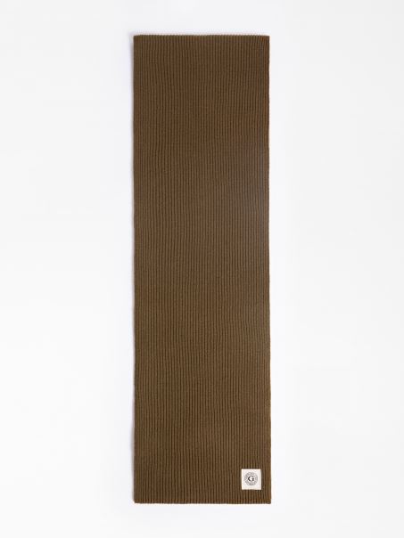 Guess Eșarfă Tricotată Verde