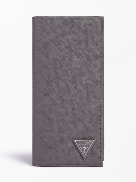 Chartreuse Saffiano Portofel Gri Guess