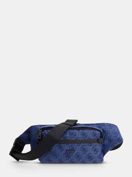 Vezzola Geanta Curea Din Nylon Albastru Inchis Guess