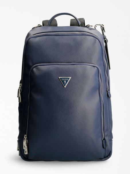 Certosa Saffiano Rucsac Albastru Guess