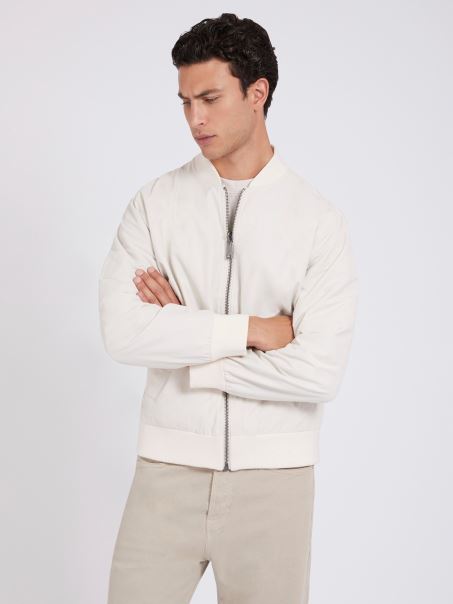 Bomber Reversibil Cu Maxi Imprimeu Gri Guess