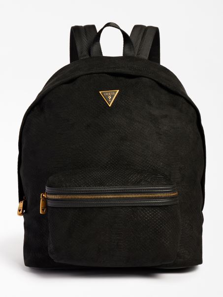 Rucsac De Seara Piele Intoarsa Guess Negru