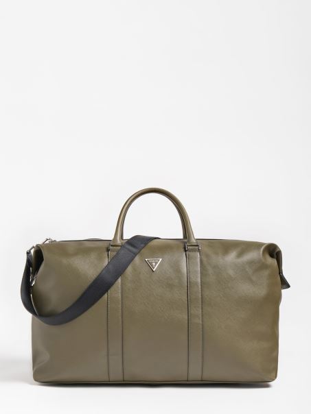 Certosa Saffiano Weekender Geanta Gri Guess