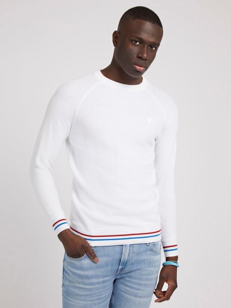 Pulover Din Amestec De Bumbac Guess