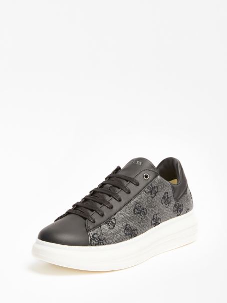 Adidasi Cu Logo Vibo 4g Guess Negru