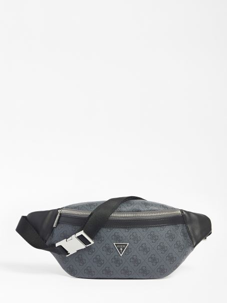 Geantă Cu Cura Inteligentă Guess Vezzola Neagră