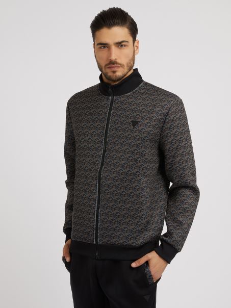 Guess All Over G Cube Logo Scuba Hanorac Maro