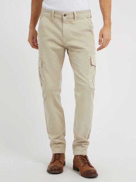 Pantalon Cargo Guess Slim Fit Bej