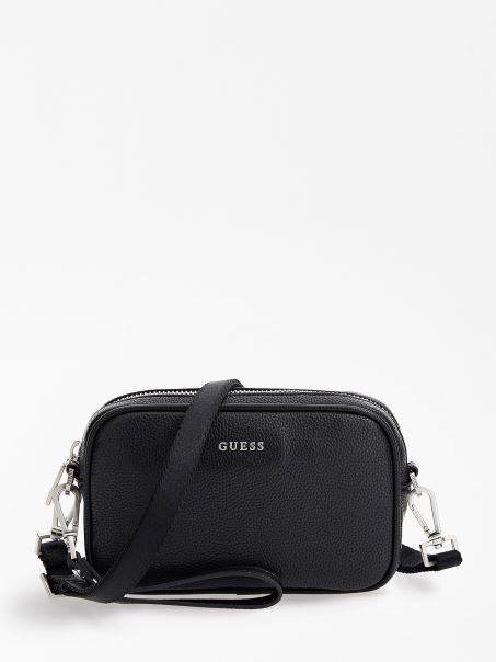 Geantă Neagră Guess Riviera Mini Crossbody