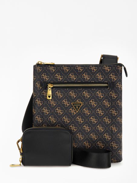 Geanta Vezzola Smart 4g Logo Guess Maro