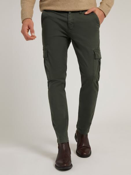 Pantalon Cargo Slim Fit Guess Green