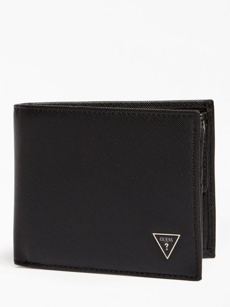 Certosa Saffiano Portofel Negru Ghici