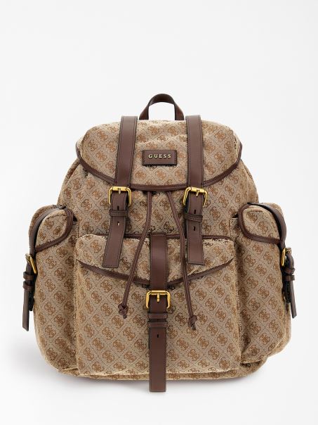 Rucsac Guess Retro 4g Logo Bej