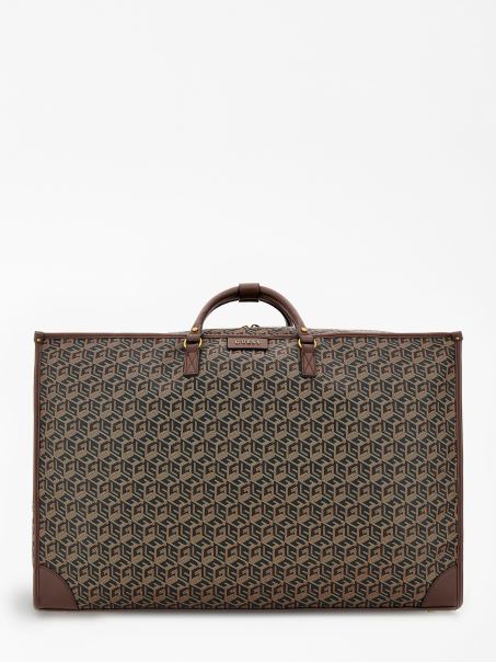 Geanta Neagra Ederlo G Cube Logo Weekender Guess