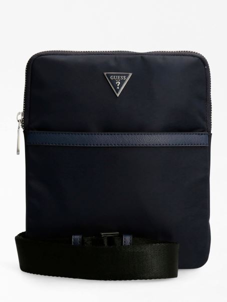 Guess Blue Certosa Nylon Smart Mini Crossbody