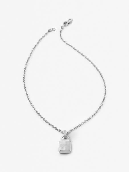 Lockn-roll-colier Guess Argintiu