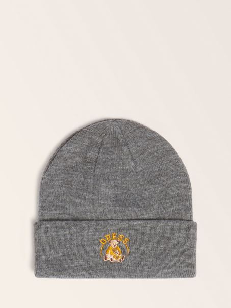 Pălărie Cu Logo-ul Față Gri Guess