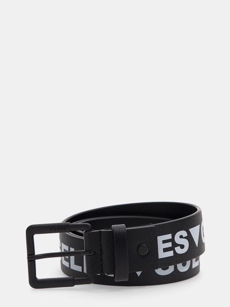 Salameda Curea Script Logo Negru Guess