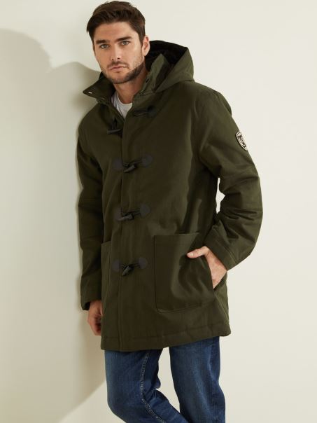 Palton Verde Din Bumbac Guess