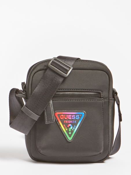 Geantă Crossbody Cu Logo Negru Guess