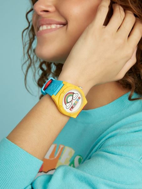 Ceas Analog Cu Model Multicolor Guess