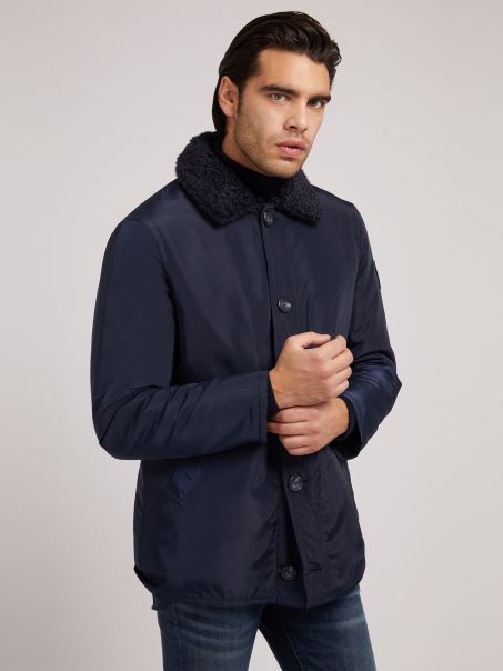 Geaca Reversibila Albastra Guess