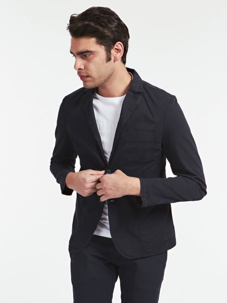 Blazer Guess Slim Fit Albastru Multi