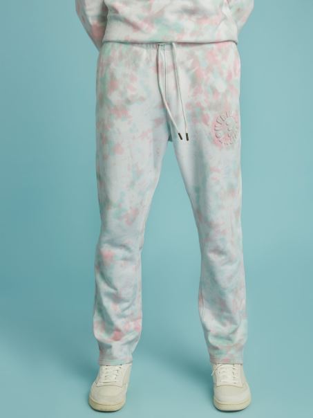 Pantaloni Cu Logo în Față Guess Multi Roz