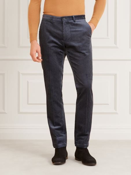 Pantaloni De Catifea Marciano Guess Albastru