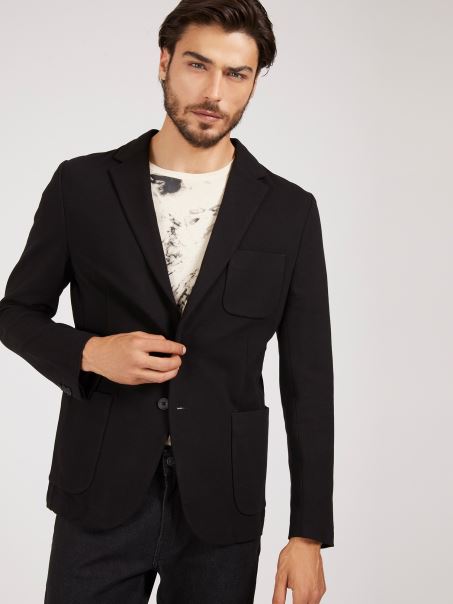 Blazer Slim Fit Negru Guess