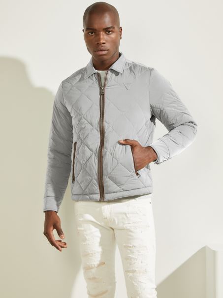 Jachetă Matlasată Guess Gri