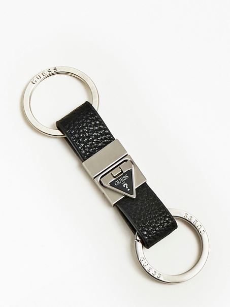 Breloc Triunghi Cu Logo Negru Guess