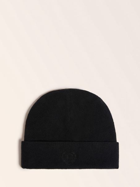 Beanie Neagră Guess Marciano Cashemere Blend