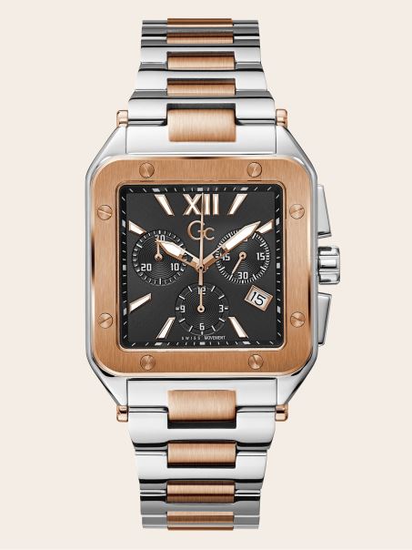 Ceas Cronograf Cu Quartz Negru Gc Guess