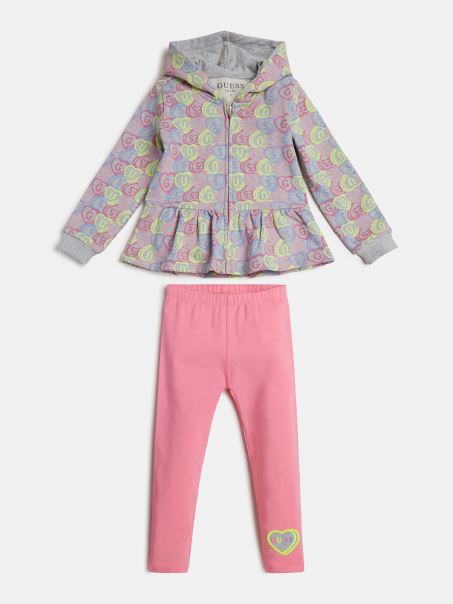 Set De Hanorac și Jambiere Active Guess Model Multicolor