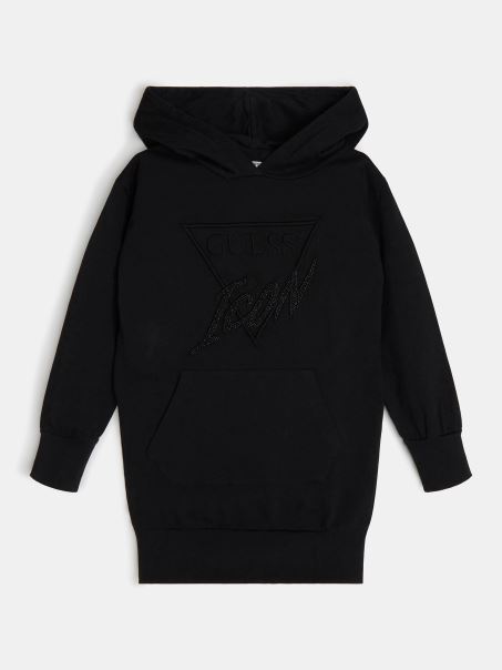 Rochie Neagră Cu Glugă Guess