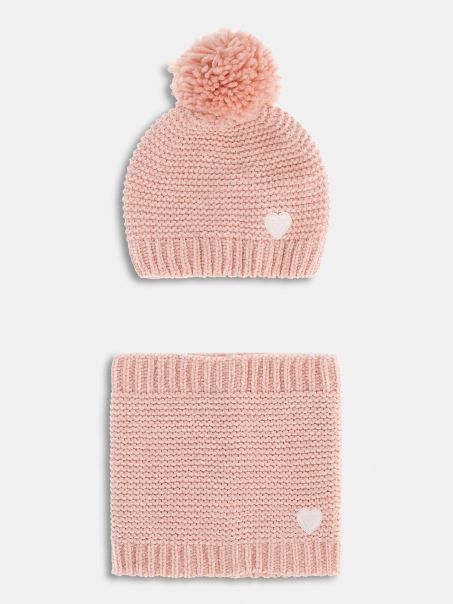 Set De Pălărie și Capotă Roz Ghici