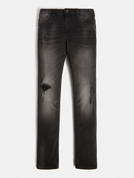 Pantaloni Negri Din Denim Guess