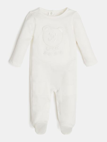 Salopetă Albă Guess Brodata